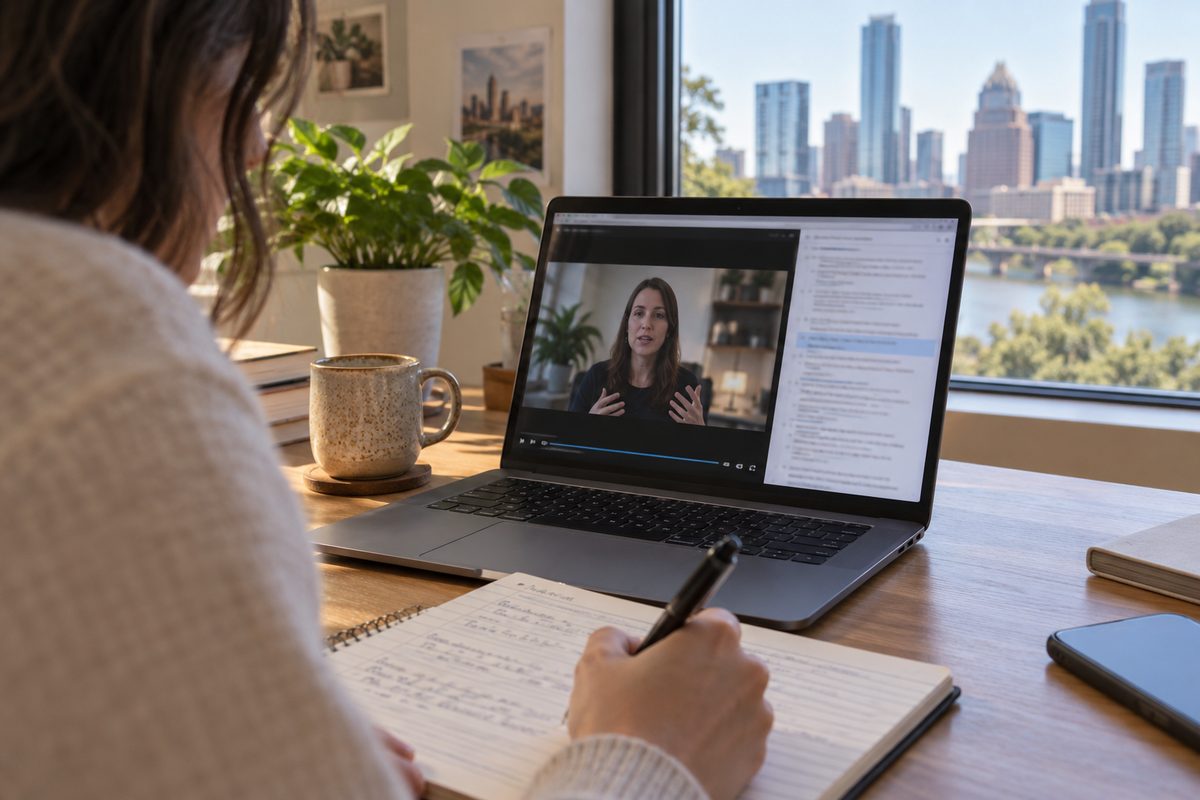 Playback of a recorded meeting with its transcript in Vebex
